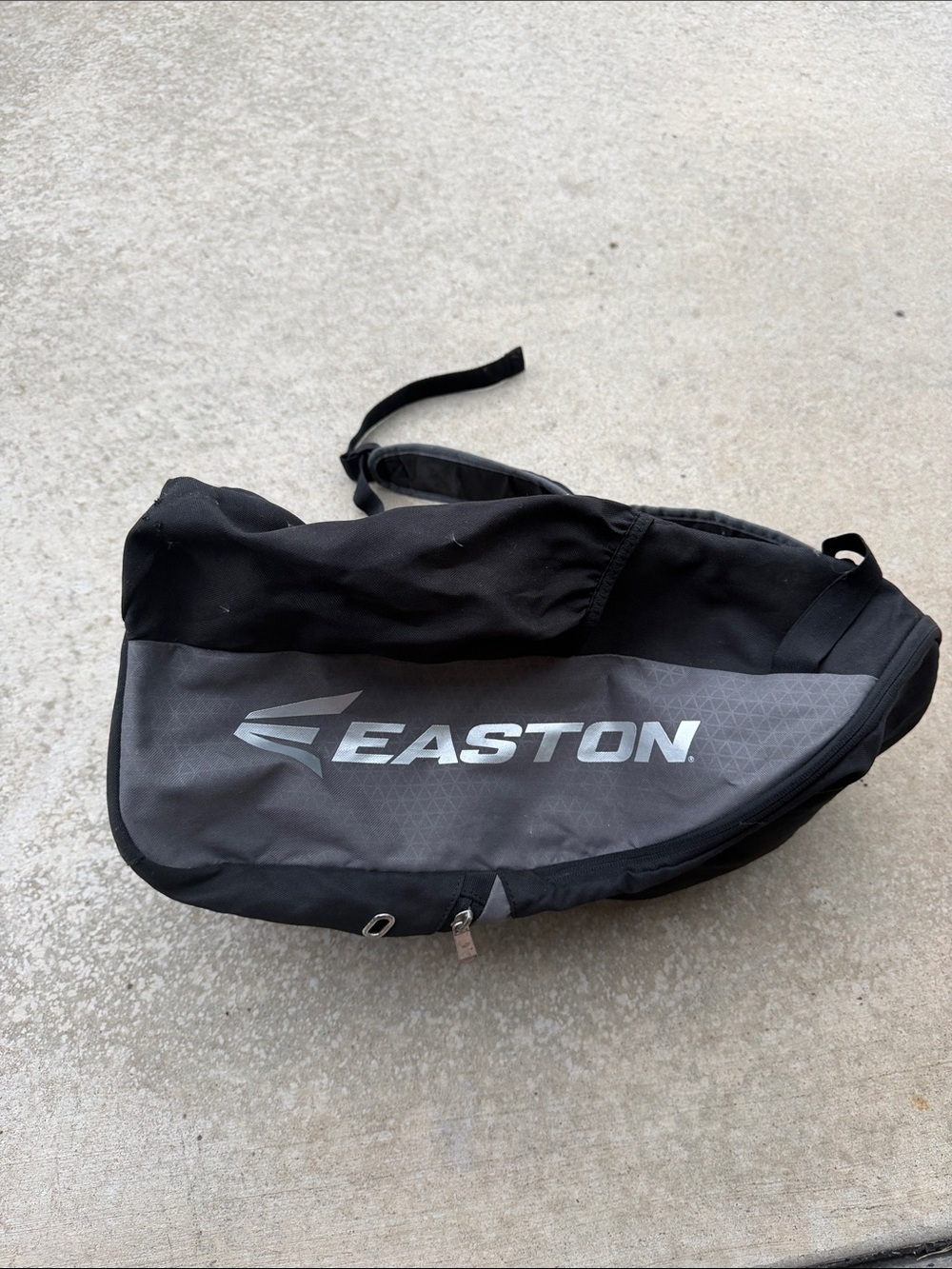Easton Black and Gray baseball backpack